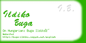 ildiko buga business card